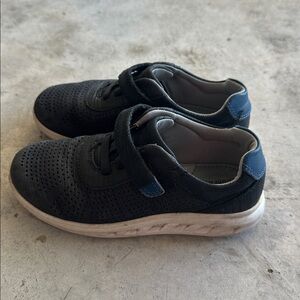 Black and Blue Velcro Sneakers